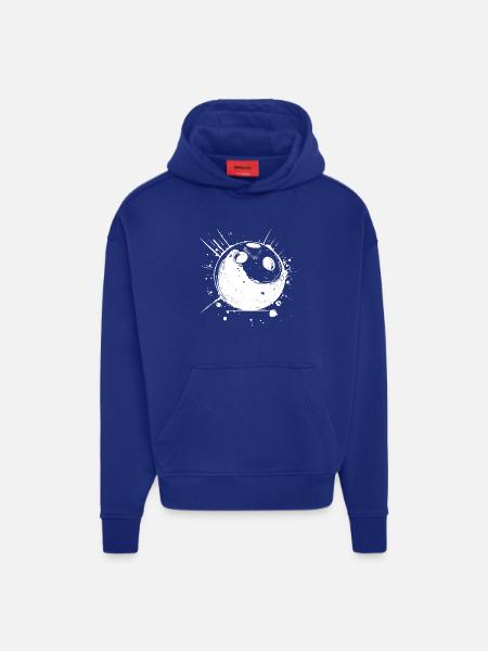 Bowling Sketch - Hoodie- made by SPREAD  - SOLID BLACK