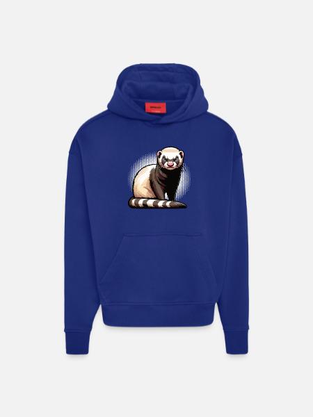 Frettchen Frettchenhalter Frettchenbesitzer - Hoodie- made by SPREAD  - SOLID BLACK