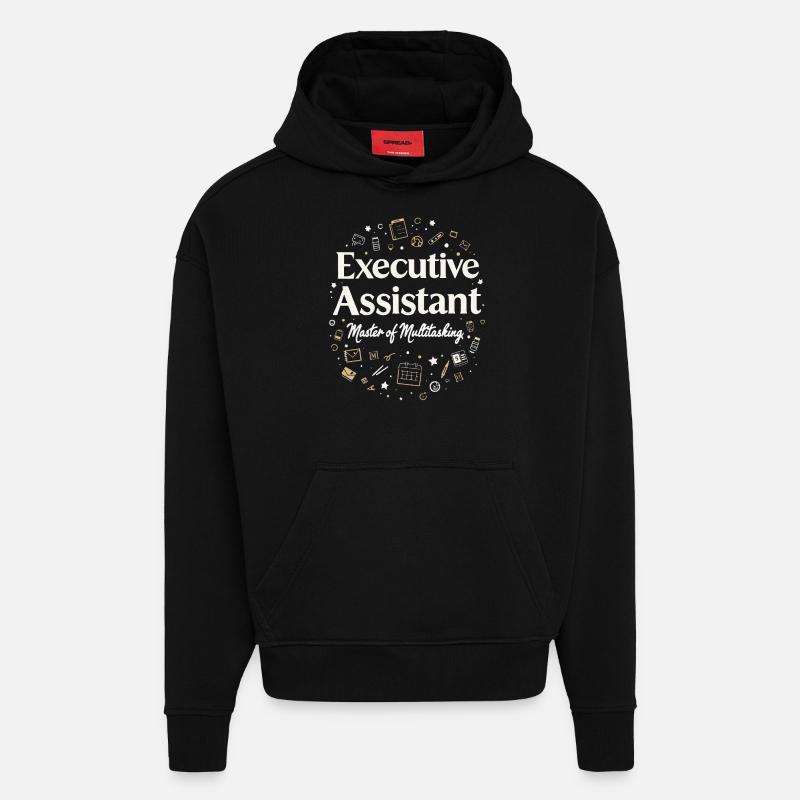 Assistent der Geschäftsführung Multitasking Expert - Hoodie- made by SPREAD  - SOLID BLACK