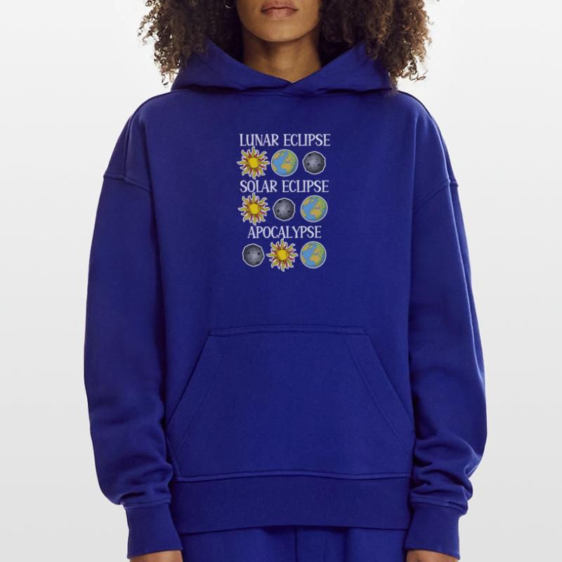 Lunar Eclipse Solar Eclipse Apocalypse Hoodie- made by SPREAD 