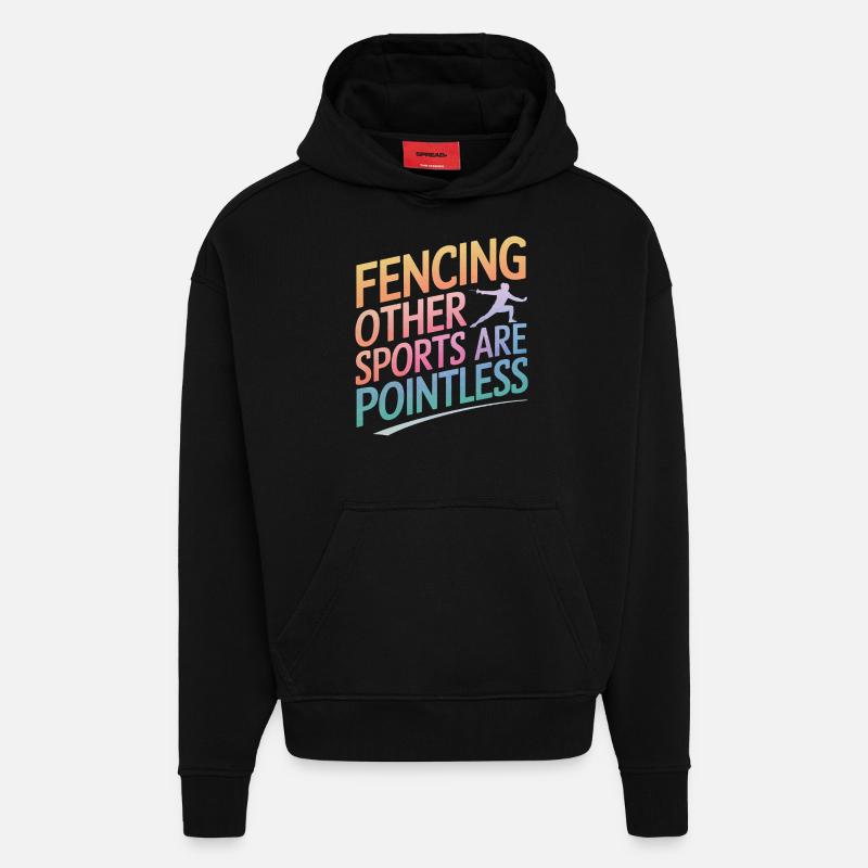 Fechten Fechter - Hoodie- made by SPREAD  - SOLID BLACK