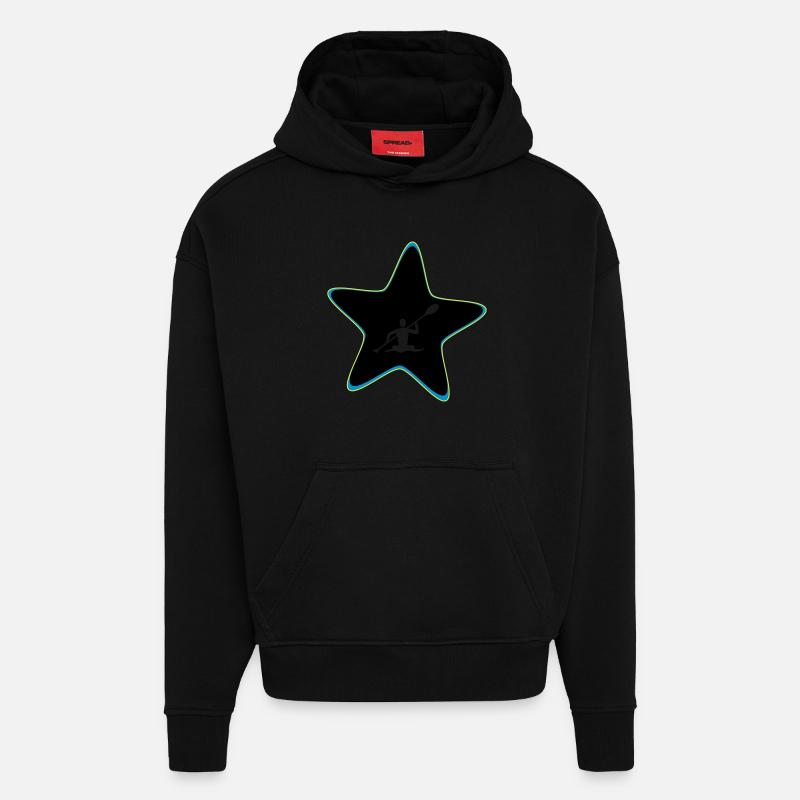 Kajak Stern - Hoodie- made by SPREAD  - SOLID BLACK