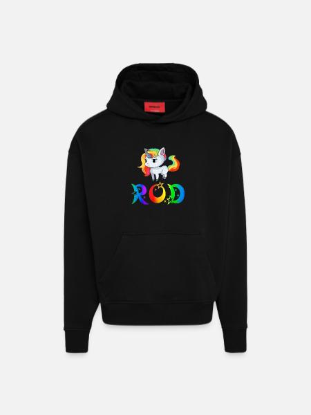 Unicorn Rod - Hoodie- made by SPREAD - SOLID BLACK