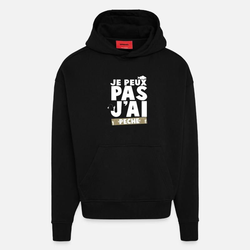 I can't I sinned - Hoodie- made by SPREAD  - SOLID BLACK