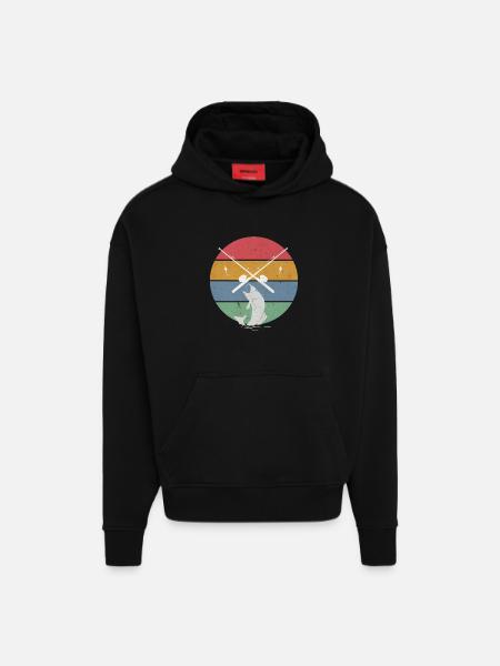 Fishing Anglers - Hoodie- made by SPREAD - SOLID BLACK