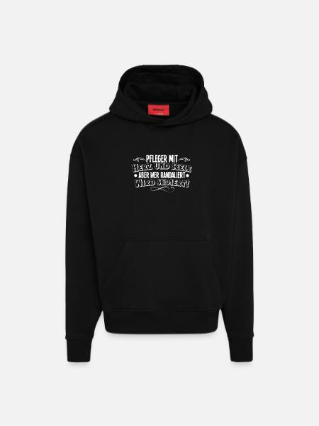 Pfleger - Hoodie- made by SPREAD - SOLID BLACK