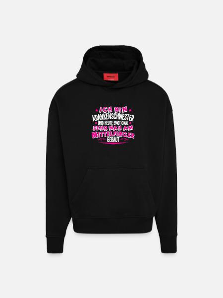 Krankenschwester - Hoodie- made by SPREAD - SOLID BLACK