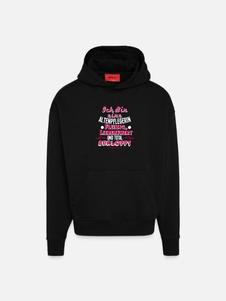 Altenpflegerin - Hoodie- made by SPREAD - SOLID BLACK