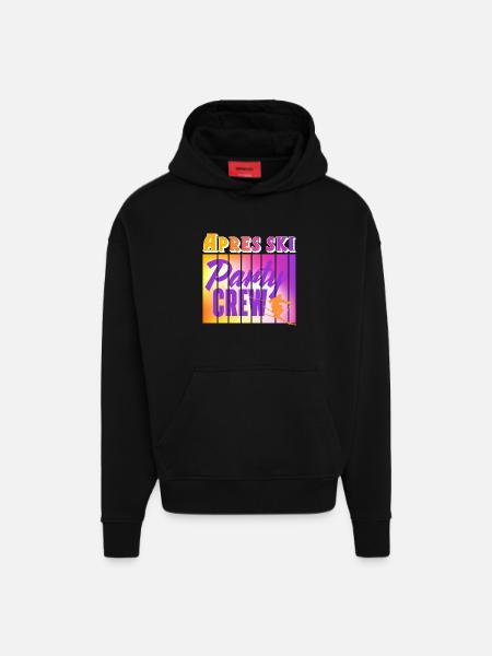 Apres ski - Hoodie- made by SPREAD - SOLID BLACK