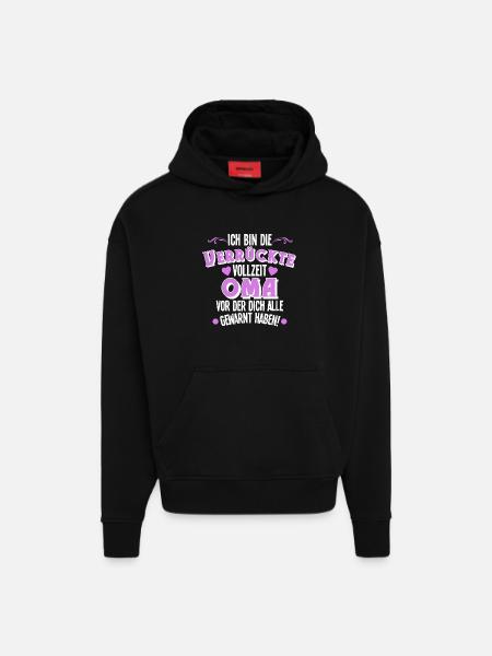 Oma - Hoodie- made by SPREAD - SOLID BLACK