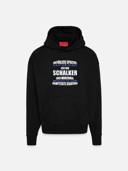 Schalker advice gift idea - Hoodie- made by SPREAD - SOLID BLACK