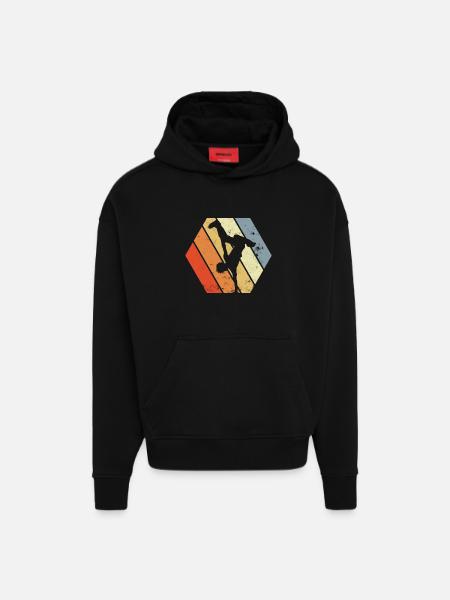 Breakdancer - Hoodie- made by SPREAD - SOLID BLACK