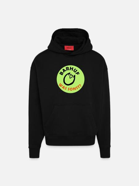 Barefoot Statement Hooves Horse - Hoodie- made by SPREAD - SOLID BLACK