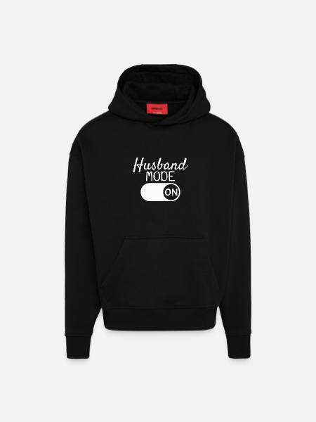 Husband - Hoodie- made by SPREAD - SOLID BLACK