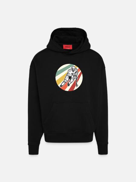 Eishockey - Hoodie- made by SPREAD  - SOLID BLACK