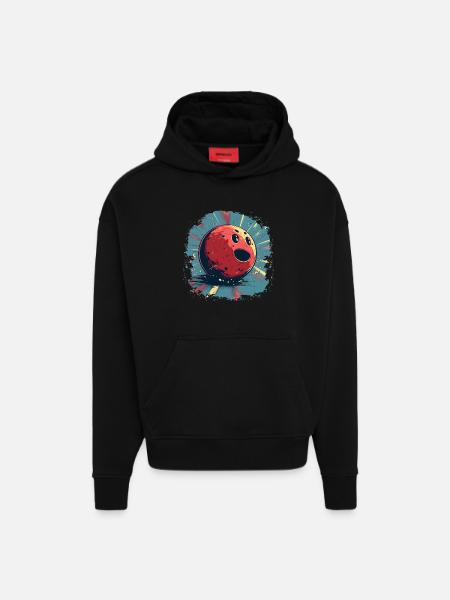 Fun bowling - Hoodie- made by SPREAD - SOLID BLACK