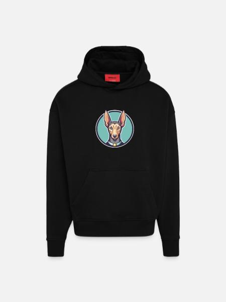 Pharaoh Hound Dog Breed Cartoon Kawaii Clipart Pet - Hoodie- made by SPREAD  - SOLID BLACK