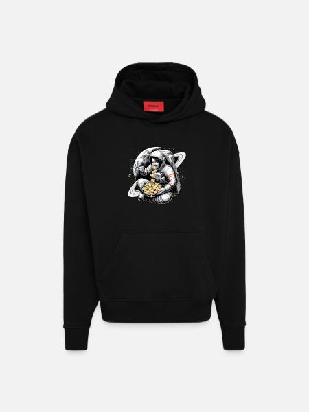 Astronaut Astronaut Pelmeni Delicious Gift - Hoodie- made by SPREAD - SOLID BLACK