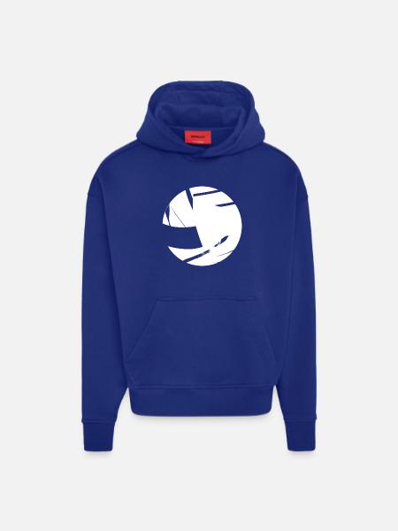 Volleyball Comic Look - Hoodie- made by SPREAD - SOLID BLACK