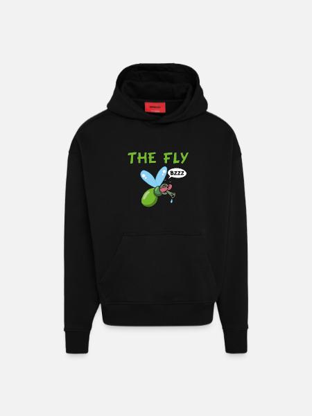 The fly - Hoodie- made by SPREAD - SOLID BLACK
