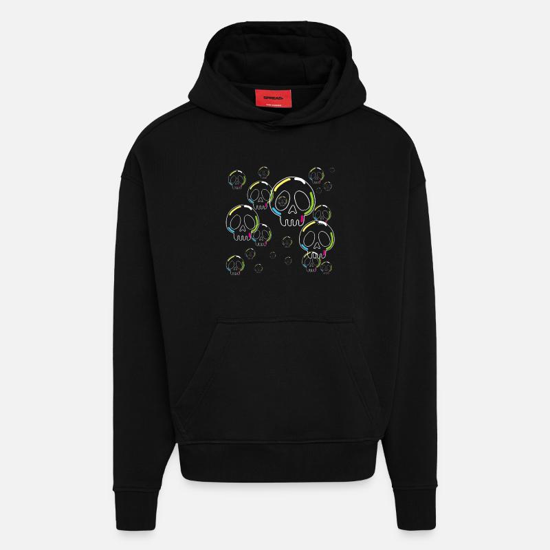 Soap Skulls - Hoodie- made by SPREAD  - SOLID BLACK