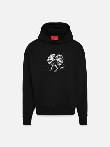 Wild Reptile Revival - Hoodie- made by SPREAD - SOLID BLACK