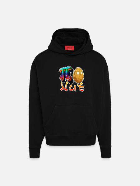 PNut - Sweat à capuche bio épais oversize fabriqué en UE - SOLID BLACK