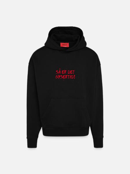 Then it's horror time! - Hoodie- made by SPREAD  - SOLID BLACK