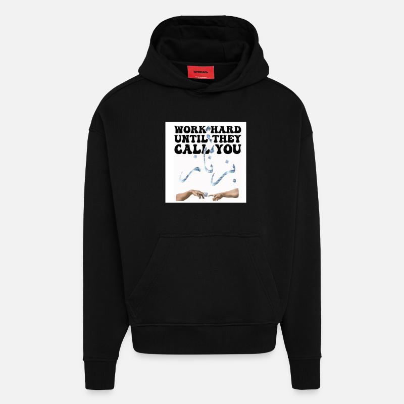 Motivation Arbeit Geld - Hoodie- made by SPREAD  - SOLID BLACK