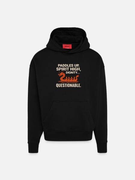 Drachenboot-Rennmannschaft - Hoodie- made by SPREAD - SOLID BLACK