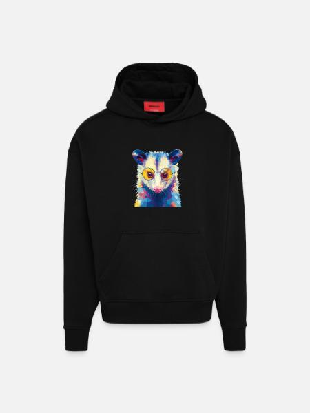 Opossum Possum Sunglasses - Hoodie- made by SPREAD  - SOLID BLACK