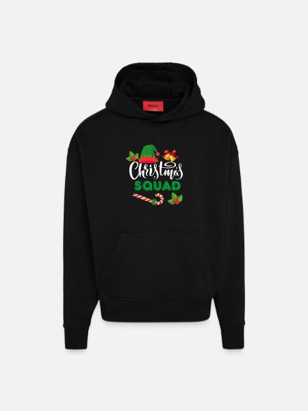 Weihnachtskader - Hoodie- made by SPREAD - SOLID BLACK