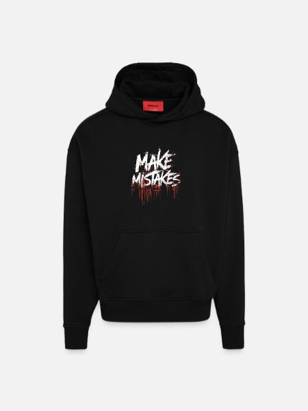 Make mistakes - Hoodie- made by SPREAD - SOLID BLACK