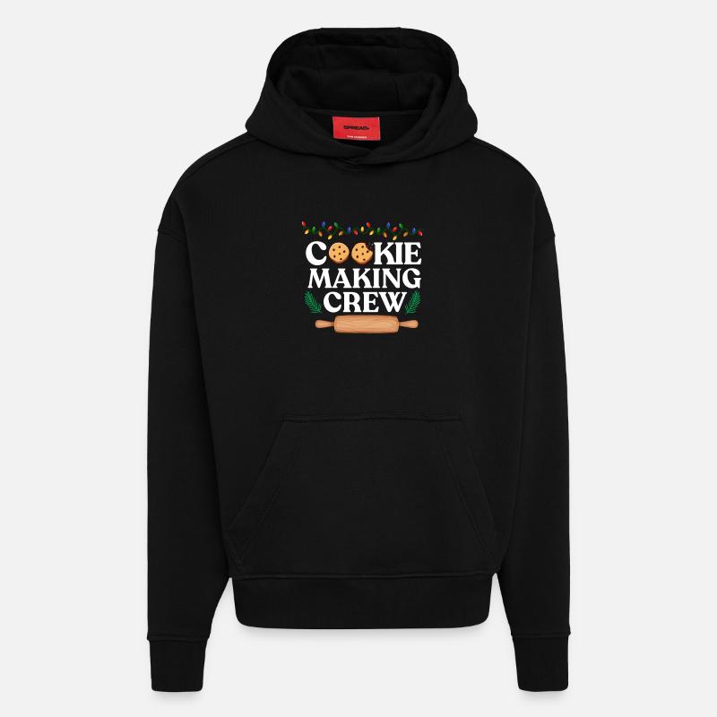 cooking making crew.  - Hoodie- made by SPREAD  - SOLID BLACK