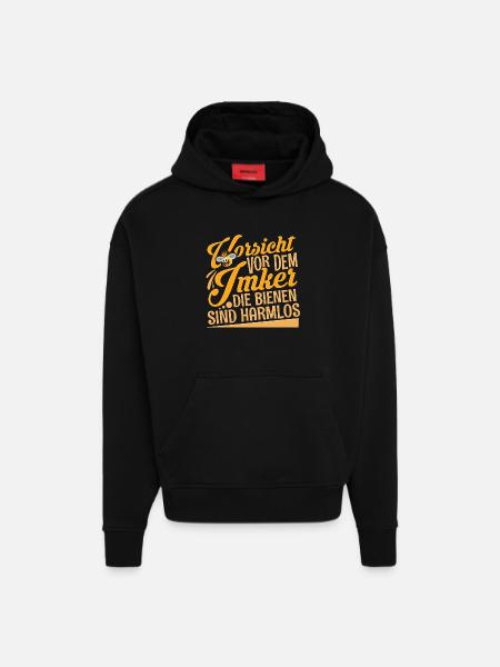 Imker - Hoodie- made by SPREAD  - SOLID BLACK