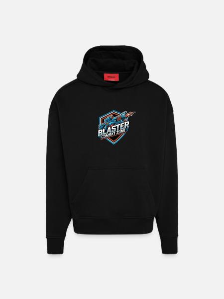Blaster Combat Zone – Logo-Farbe - Hoodie- made by SPREAD - SOLID BLACK
