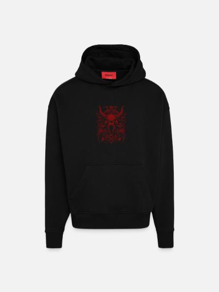 Beast Throne of the Damned - Hoodie- made by SPREAD - SOLID BLACK