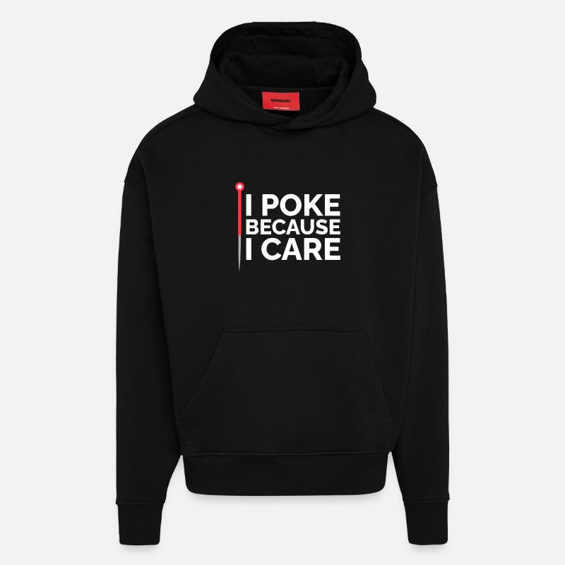 Praticien agréé en MTC Thérapeutique Dédié - Sweat à capuche bio épais oversize fabriqué en UE - SOLID BLACK