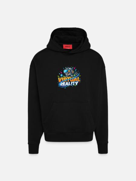 Virtual Reality Gaming Technology Kidstyle - Hoodie- made by SPREAD - SOLID BLACK