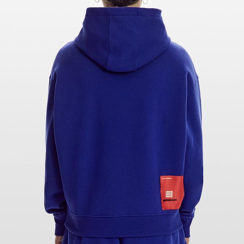 Collage de cœurs en pixel art Sweat à capuche bio épais oversize fabriqué en UE