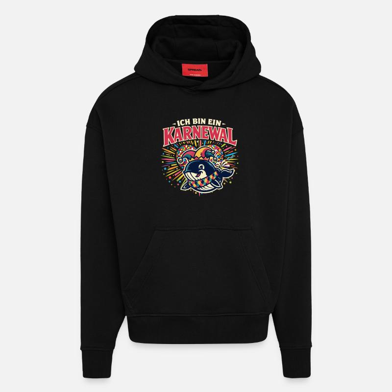 Carnival 2026 Birthday Gift Alaaf - Hoodie- made by SPREAD  - SOLID BLACK