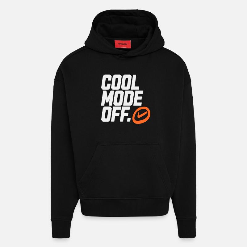 Cool mode from logo - Hoodie- made by SPREAD  - SOLID BLACK