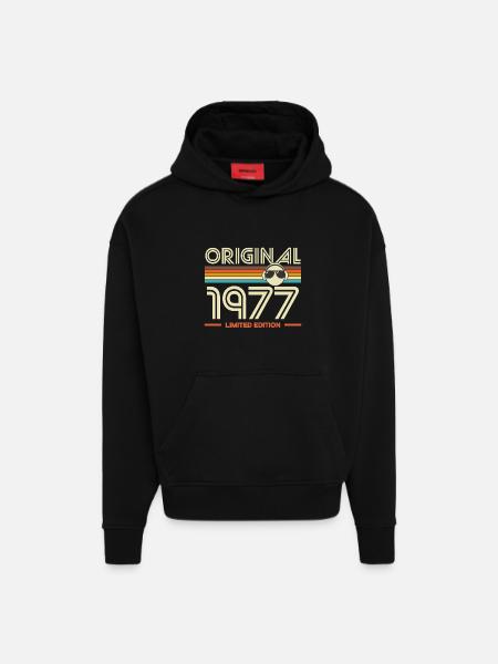Original 1977 Limited Edition - Hoodie- made by SPREAD  - SOLID BLACK