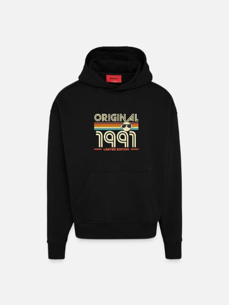 Original 1991 Limited Edition - Hoodie- made by SPREAD  - SOLID BLACK