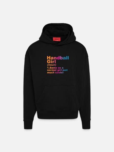 Handball player - Hoodie- made by SPREAD  - SOLID BLACK