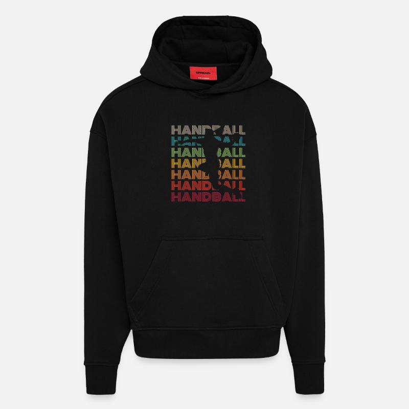 Handball Spielerin - Hoodie- made by SPREAD  - SOLID BLACK