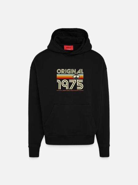 Original 1975 Limited Edition - Hoodie- made by SPREAD  - SOLID BLACK