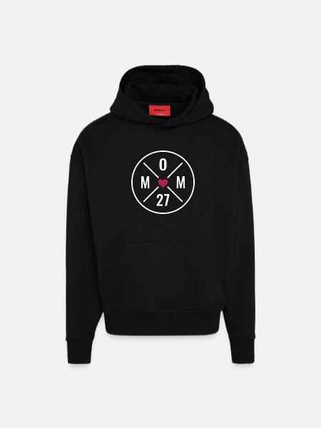 Mama 2027 Herz - Hoodie- made by SPREAD  - SOLID BLACK