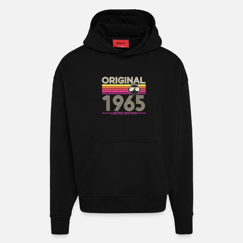 Originale limitierte Edition von 1965 - Hoodie- made by SPREAD  - SOLID BLACK