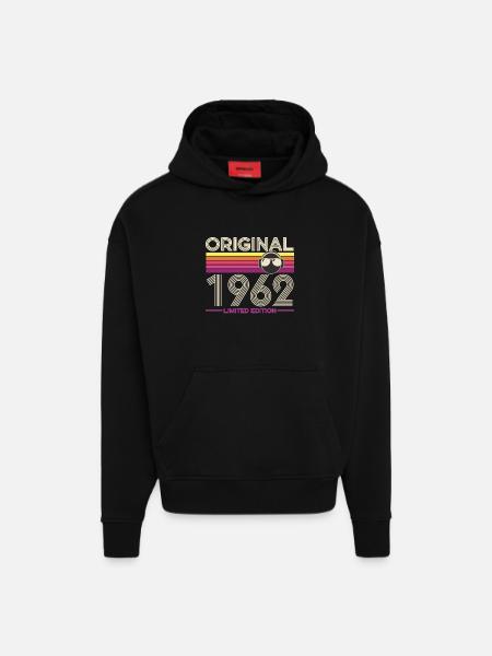 Original 1962 Limited Edition - Hoodie- made by SPREAD  - SOLID BLACK